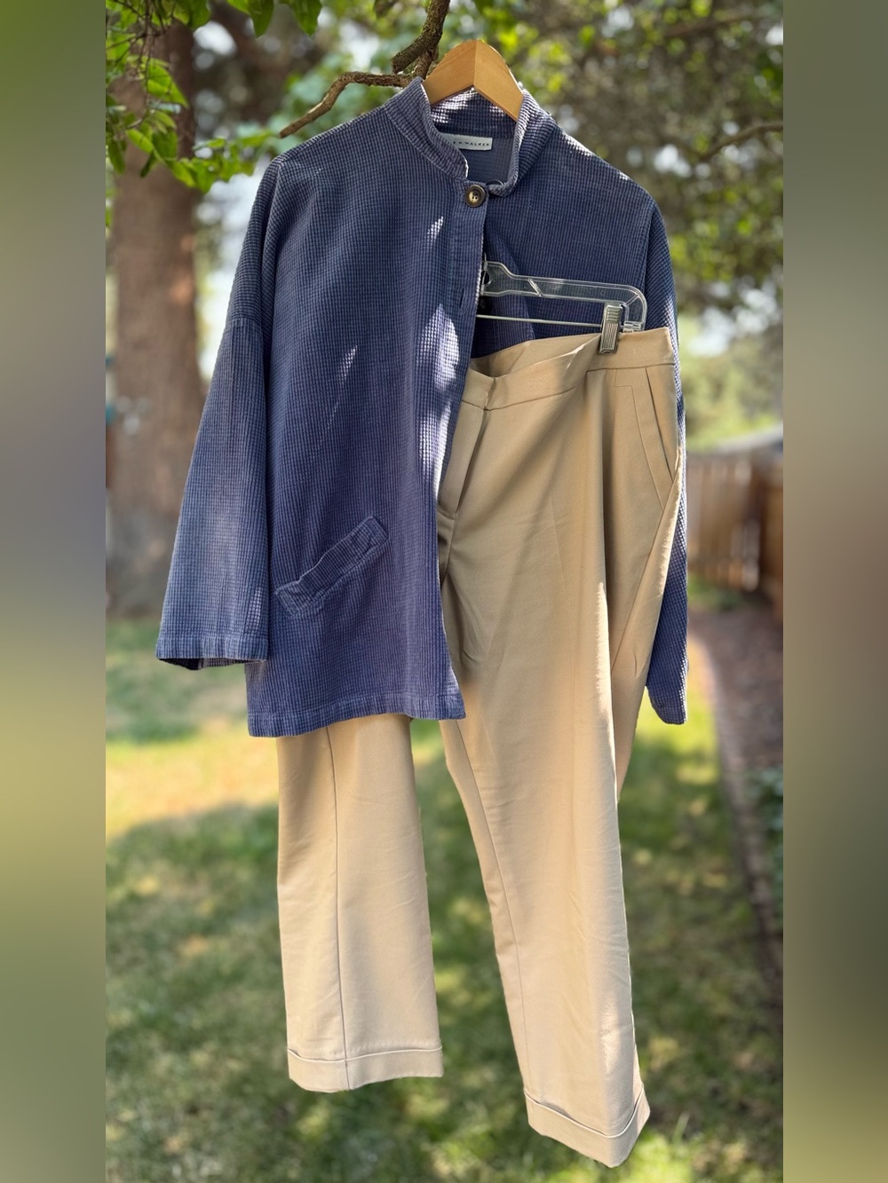 Bryn walker blue kimono style jacket